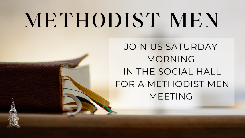 Methodist Men Meet Saturday
