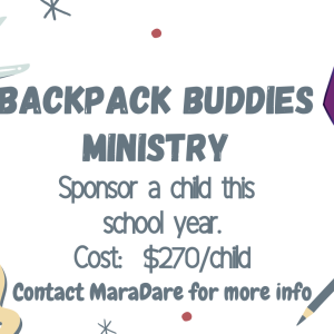 Backpack Buddies Ministry Underway
